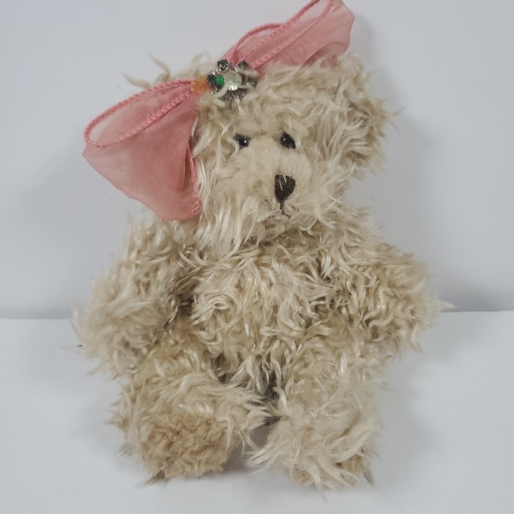 8" Sit Russ Radcliffe Teddy Bear Plush Stuffed Animal Timeless Teddies W/ Bow